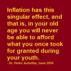 singular inflation rate